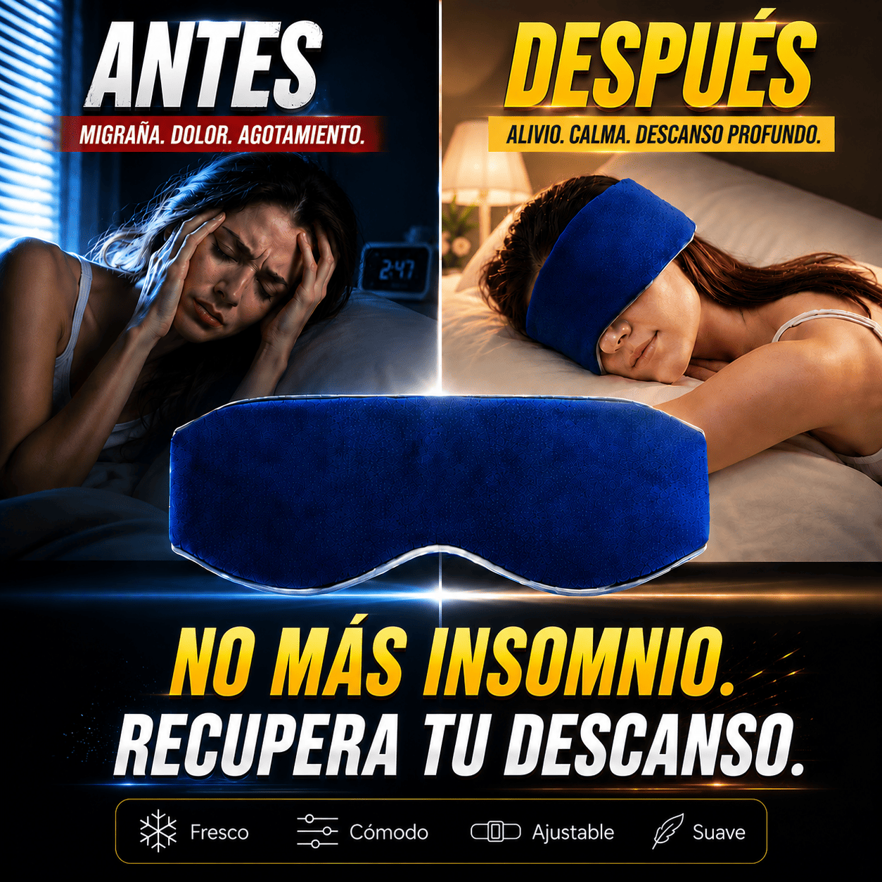 Antifaz anti-migraña
